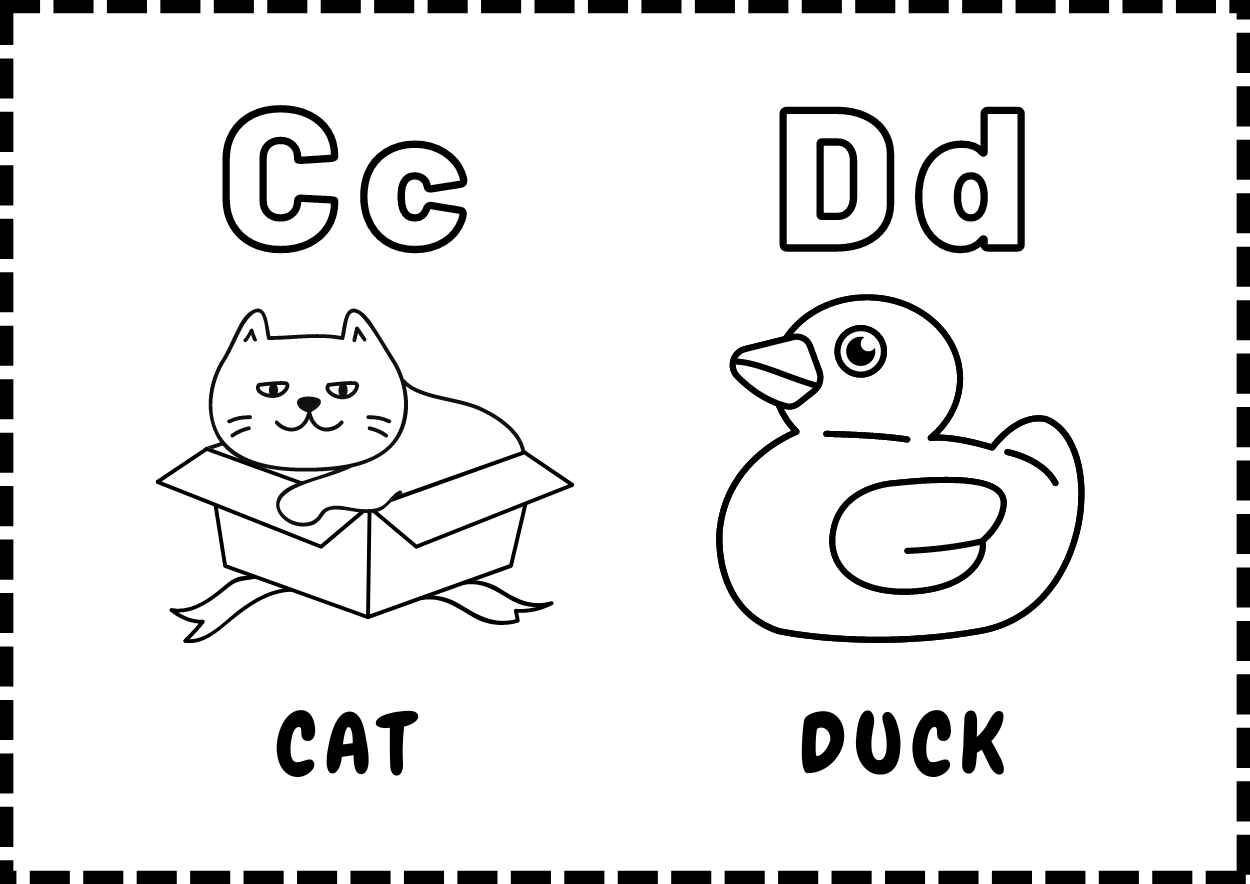 Alphabet Coloring Book - slide 3