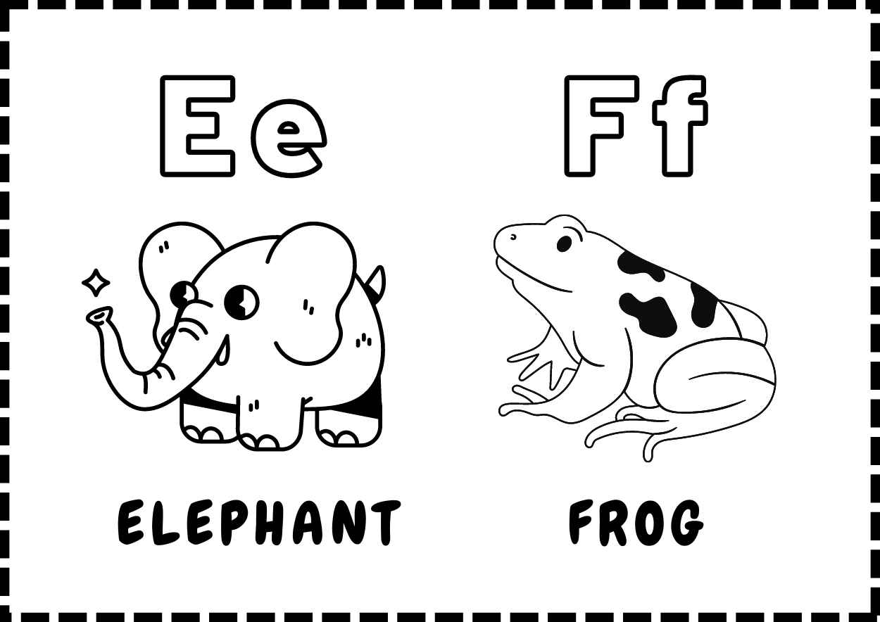 Alphabet Coloring Book - slide 4