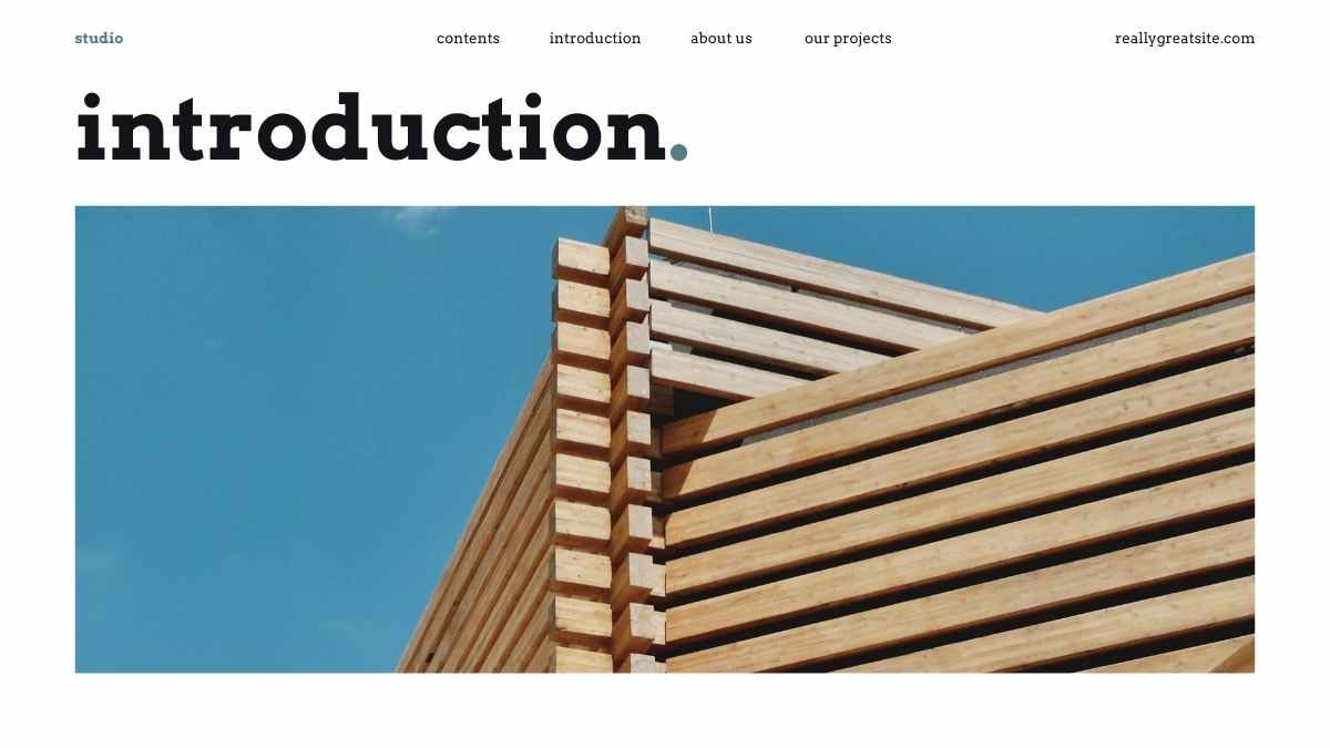 Simple Architecture Studio Brand Slides - diapositiva 4