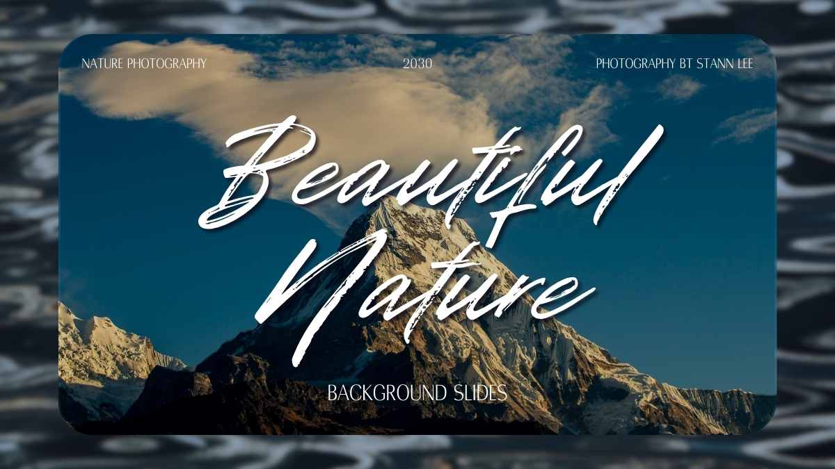 Simple Beautiful Nature Background Slides - slide 1