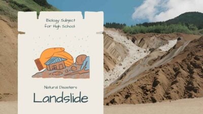 Slides Carnival Google Slides and PowerPoint Template Simple Biology Subject for High School Natural Disasters Landslide 1