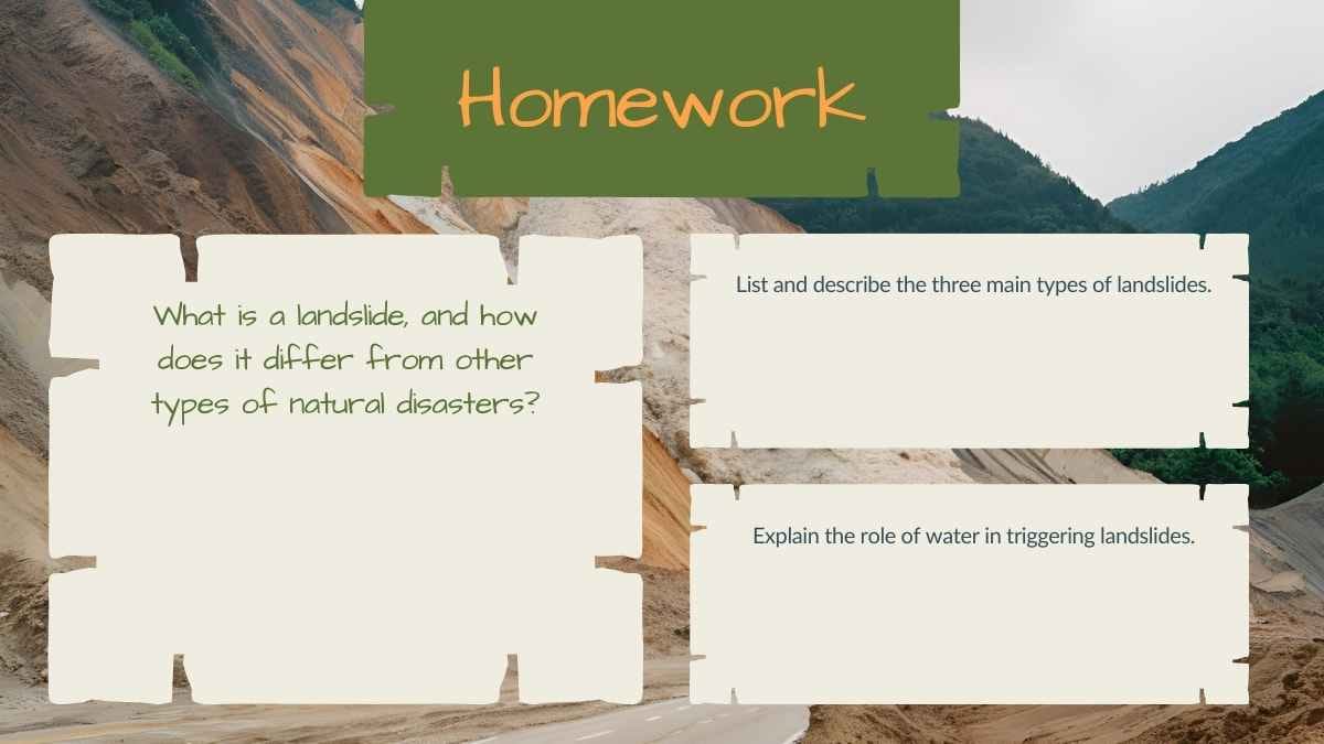 Simple Biology Subject for High School: Natural Disasters – Landslide - slide 12