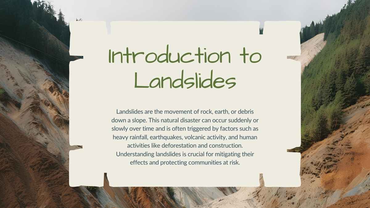 Simple Biology Subject for High School: Natural Disasters – Landslide - slide 4