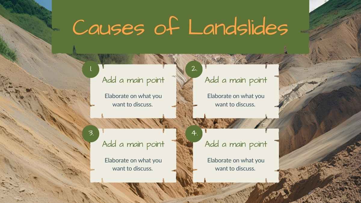 Simple Biology Subject for High School: Natural Disasters – Landslide - slide 9