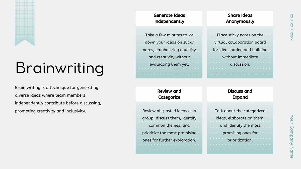 Simple Brain Writing Collaboration Board - diapositiva 11