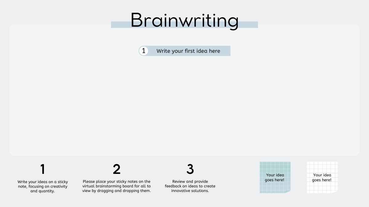 Simple Brain Writing Collaboration Board - diapositiva 12