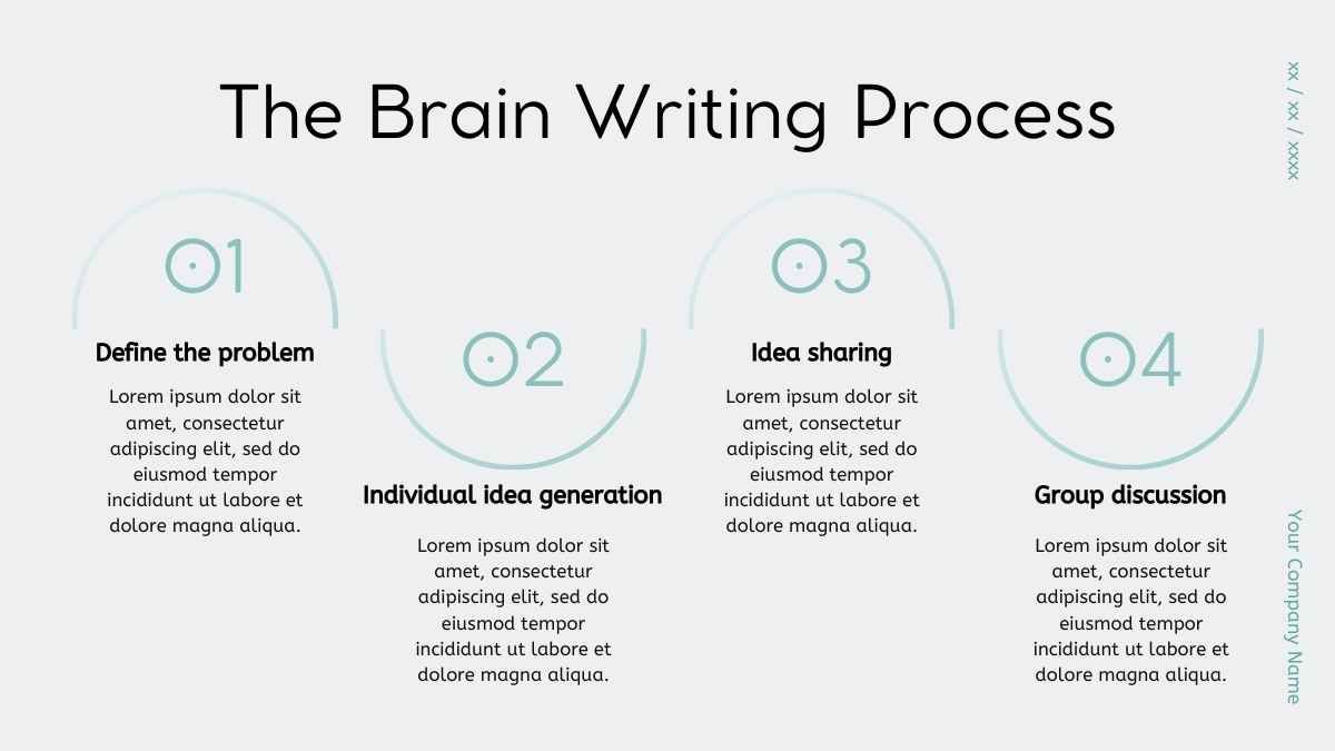 Simple Brain Writing Collaboration Board - diapositiva 7