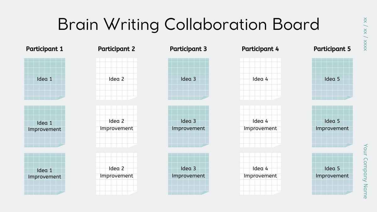 Simple Brain Writing Collaboration Board - diapositiva 8