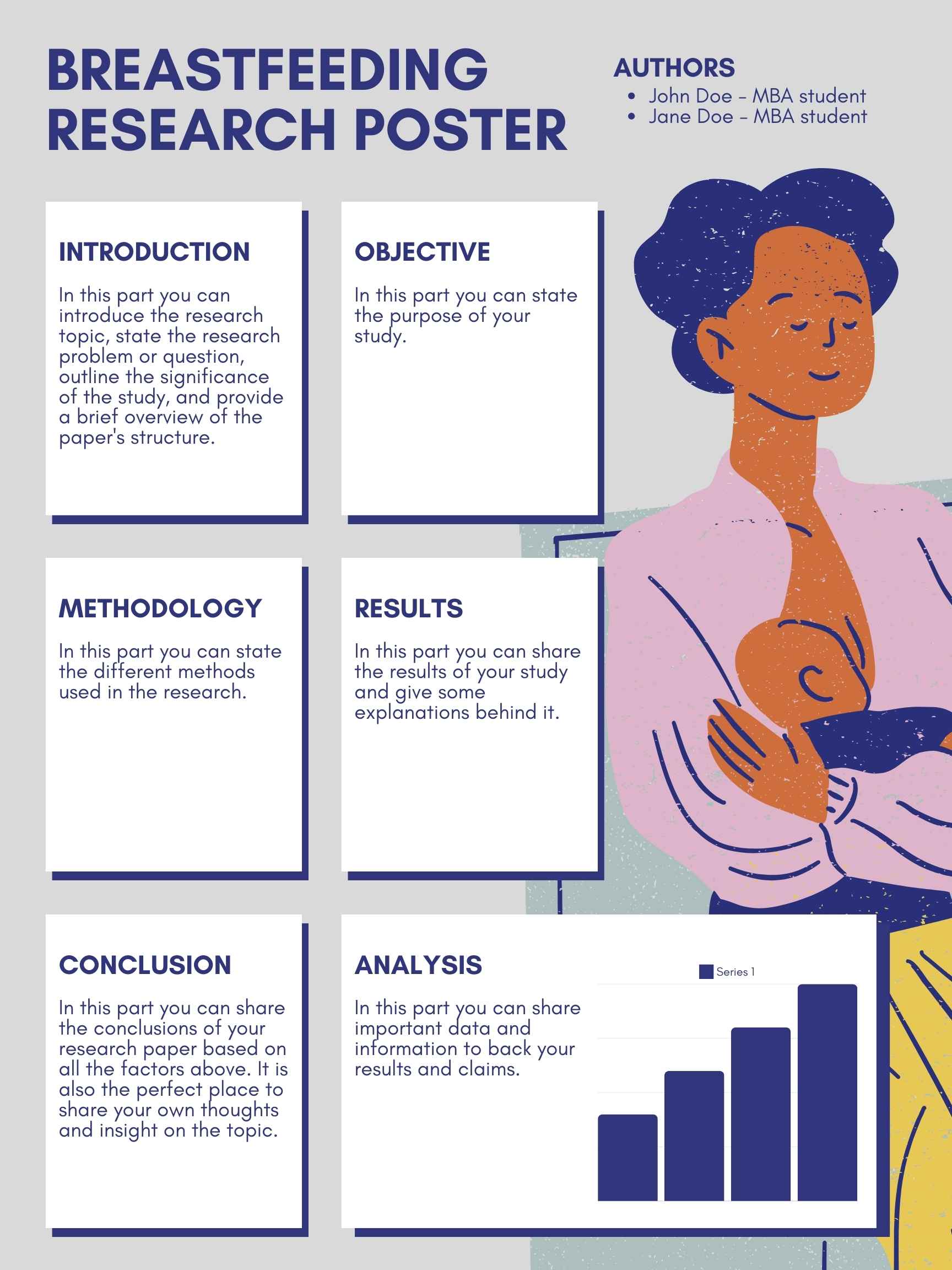 Simple Breastfeeding Research Poster - slide 3