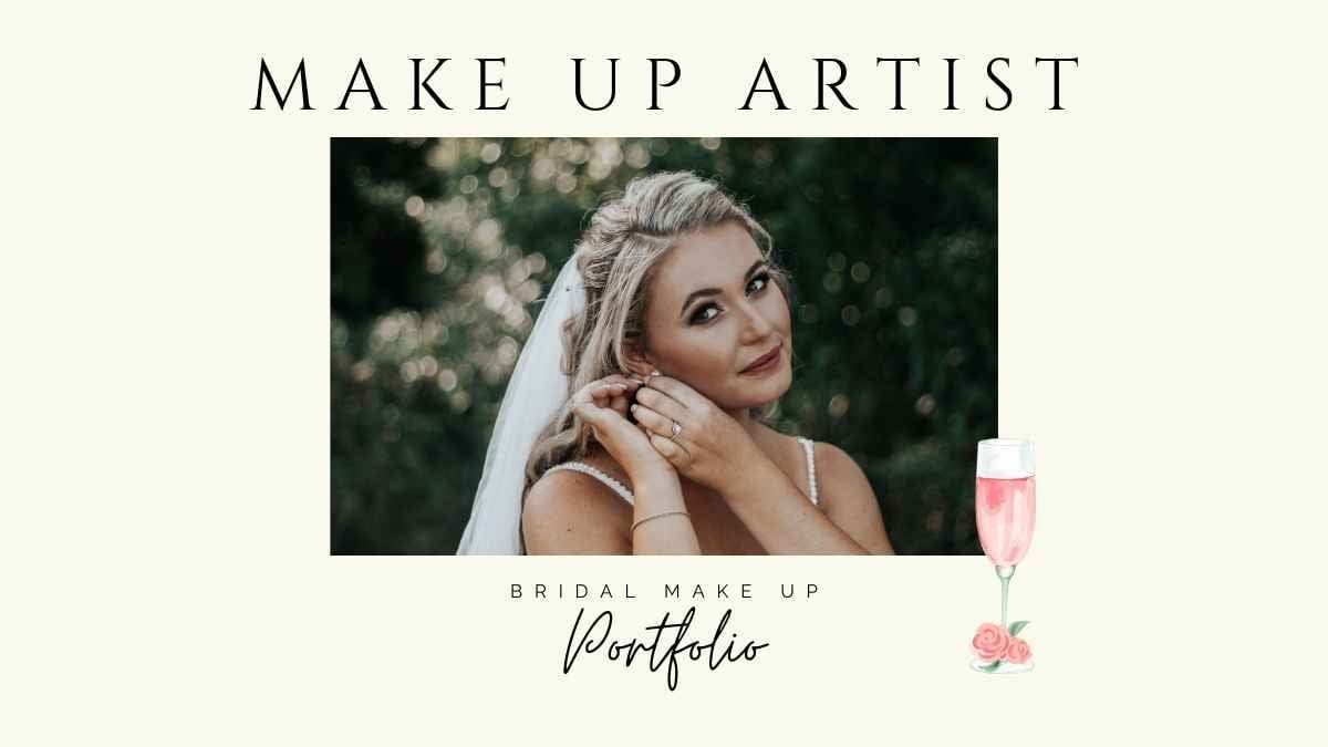 Simple Bridal Makeup Artist Portfolio - slide 1