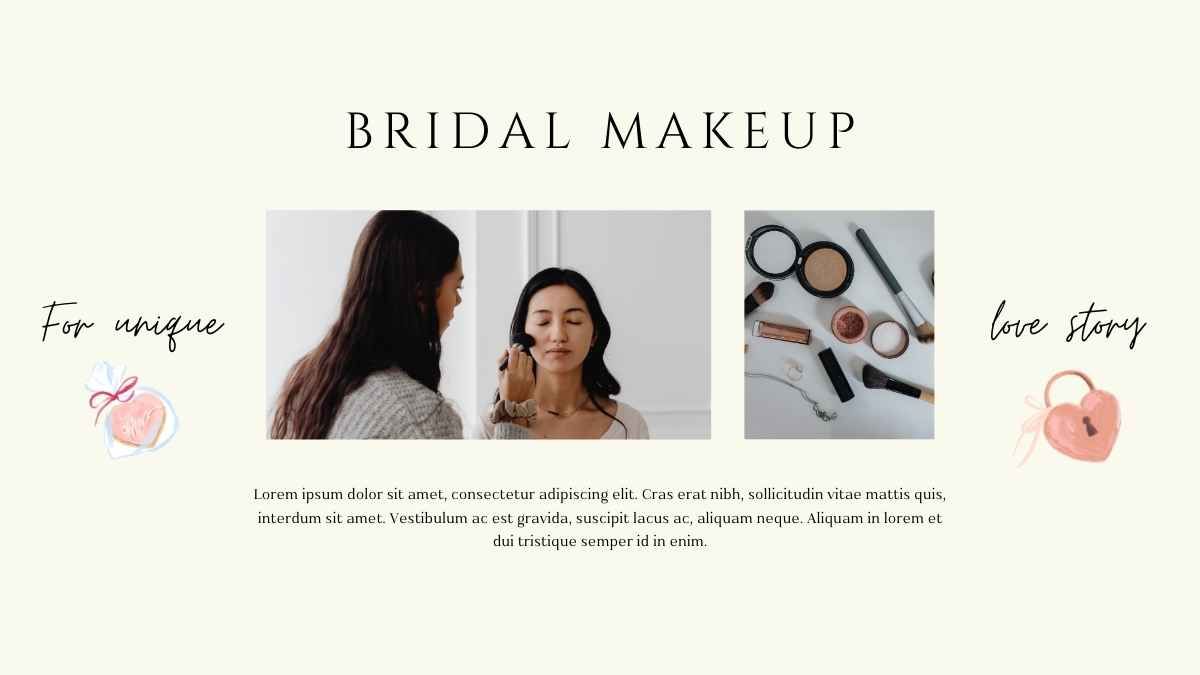 Simple Bridal Makeup Artist Portfolio - diapositiva 7