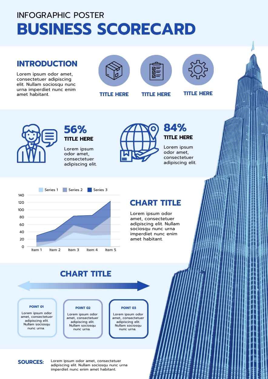 Simple Business Scorecard Infographic - slide 1