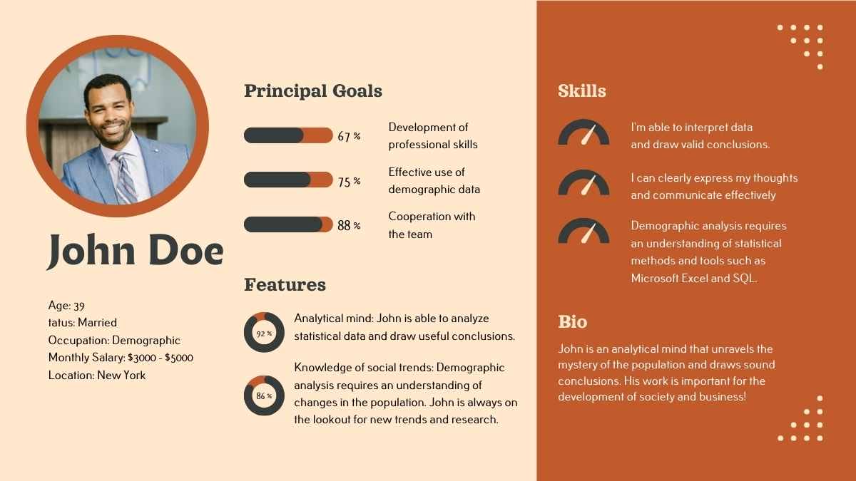 Simple Buyer Persona Infographics - slide 1