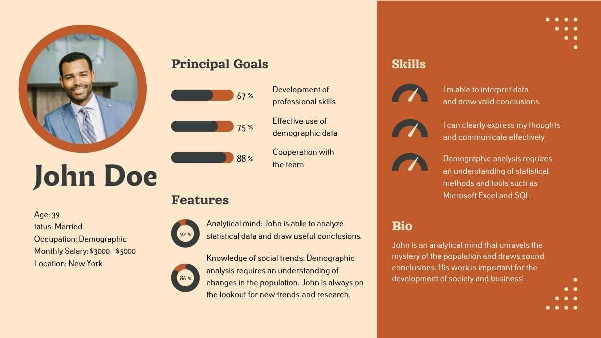 Simple Buyer Persona Infographics - slide 4