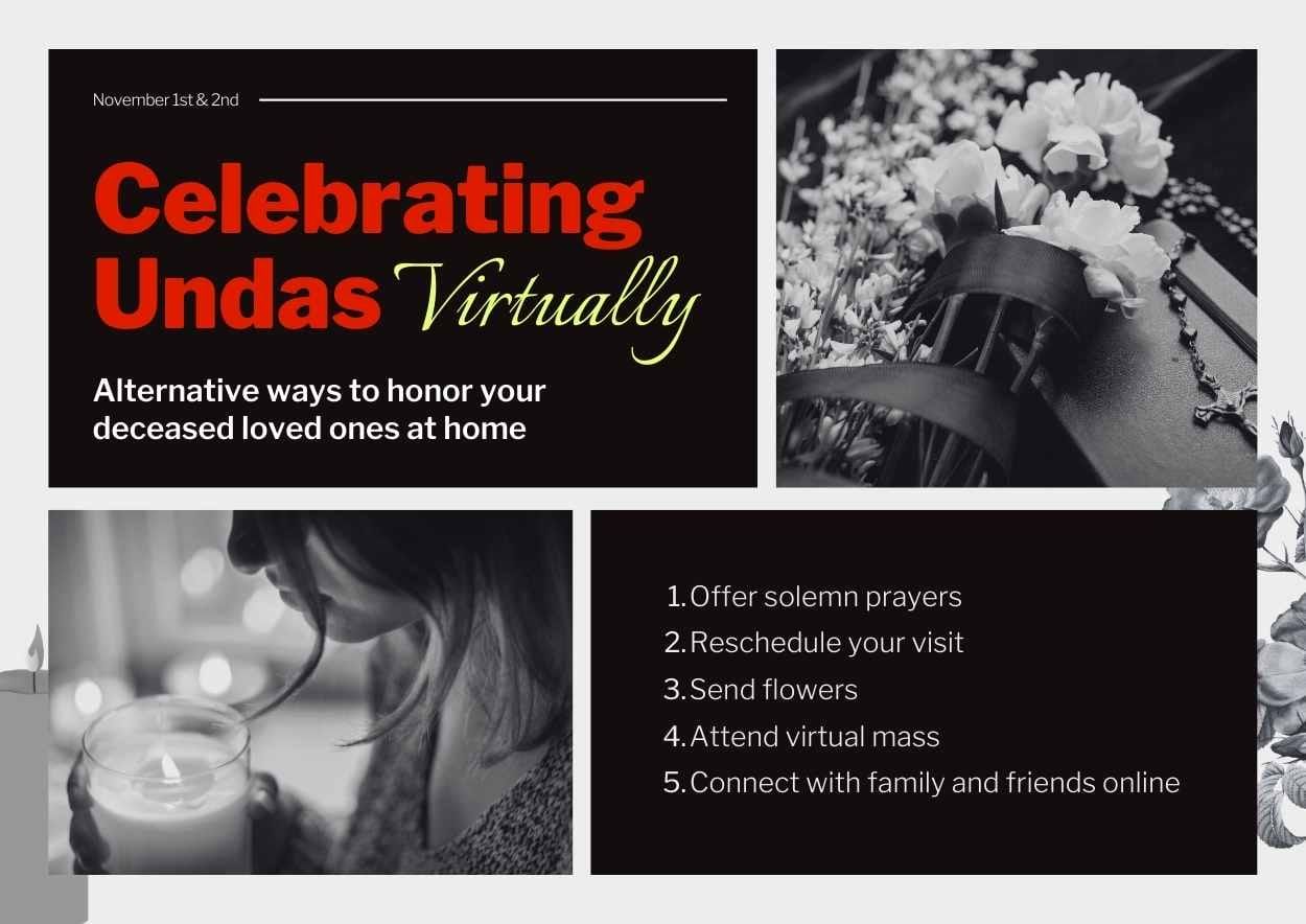 Simple Celebrating Undas Virtually Poster - slide 3