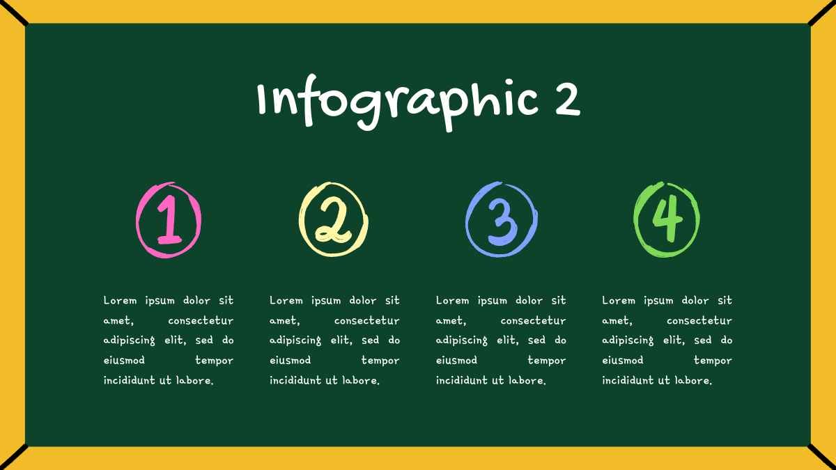 Simple Chalkboard Infographics - slide 4