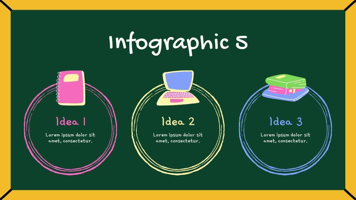 Simple Chalkboard Infographics - slide 7