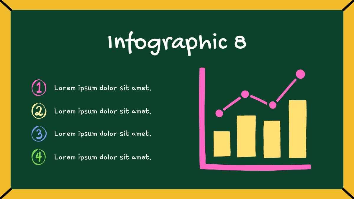 Simple Chalkboard Infographics - slide 9