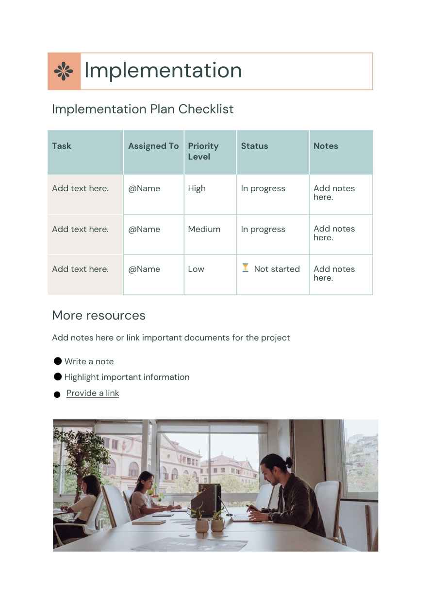 Simple Change Management Plan - slide 4