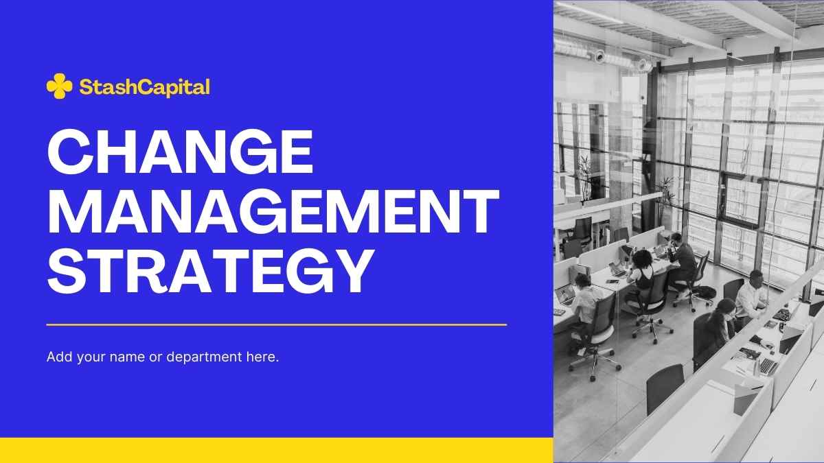 Simple Change Management Strategy Slides - slide 1