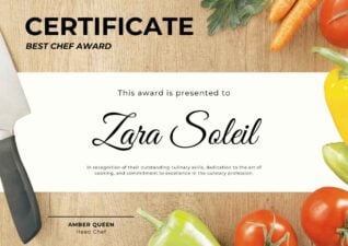 Simple Chef Certificates