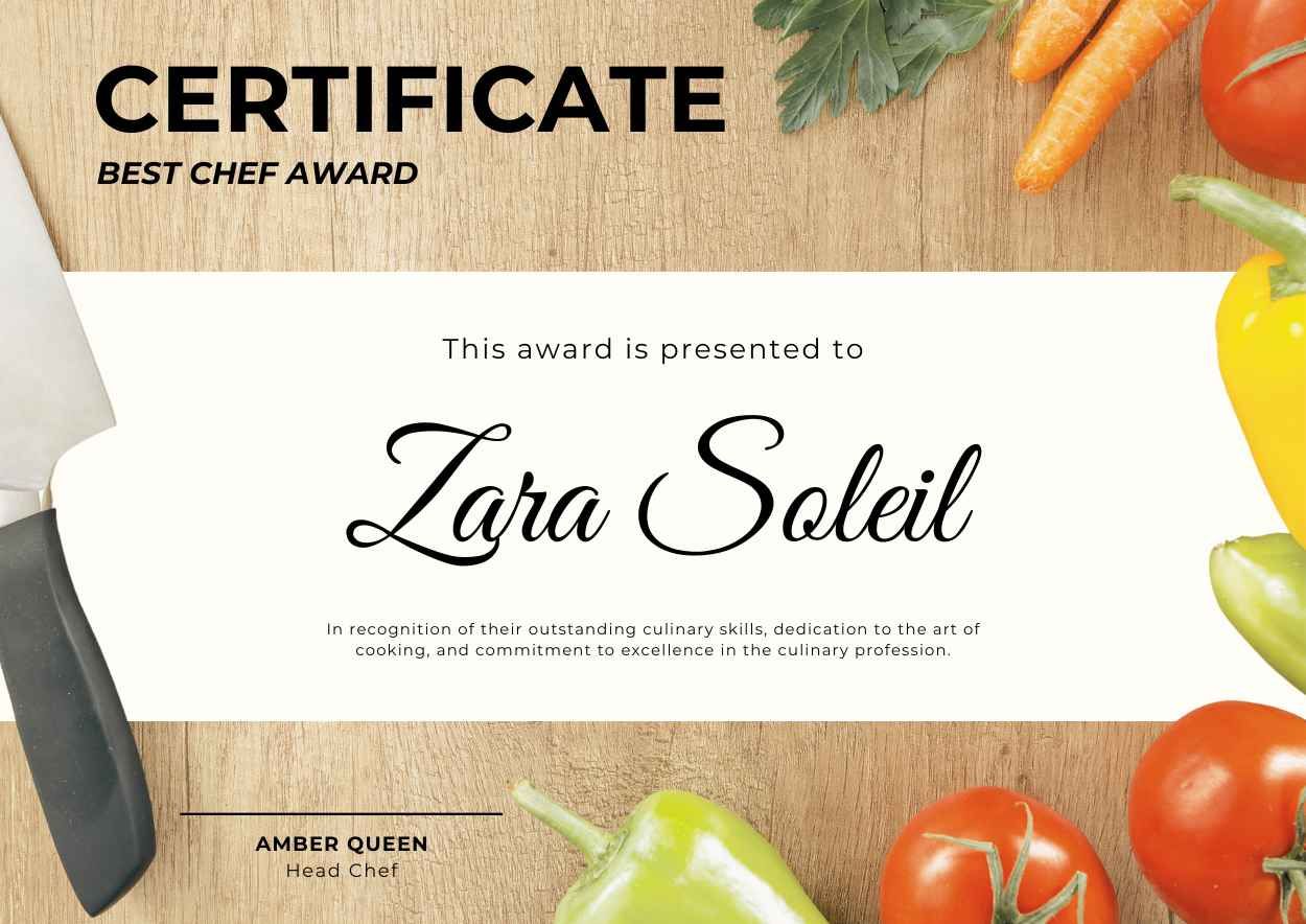 Simple Chef Certificates - slide 1