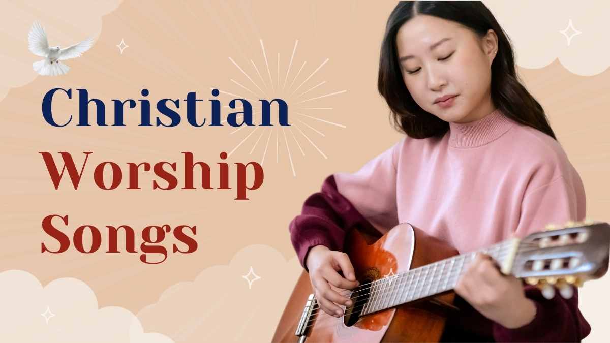 Simple Christian Worship Songs Slides - slide 1