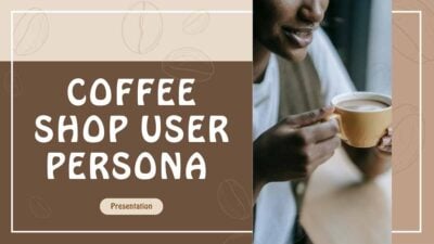 Simple Coffee Shop User Persona Slides