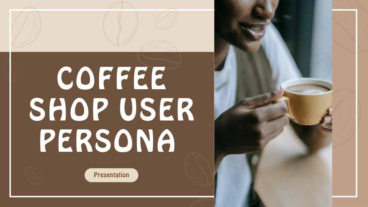 Simple Coffee Shop User Persona Slides - slide 1