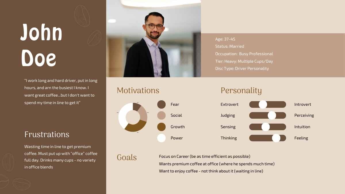 Simple Coffee Shop User Persona Slides - slide 13