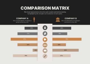 Simple Comparison Matrix Infographic