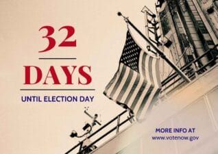 Slides Carnival Google Slides and PowerPoint Template Simple Countdown to Presidential Election Poster 2