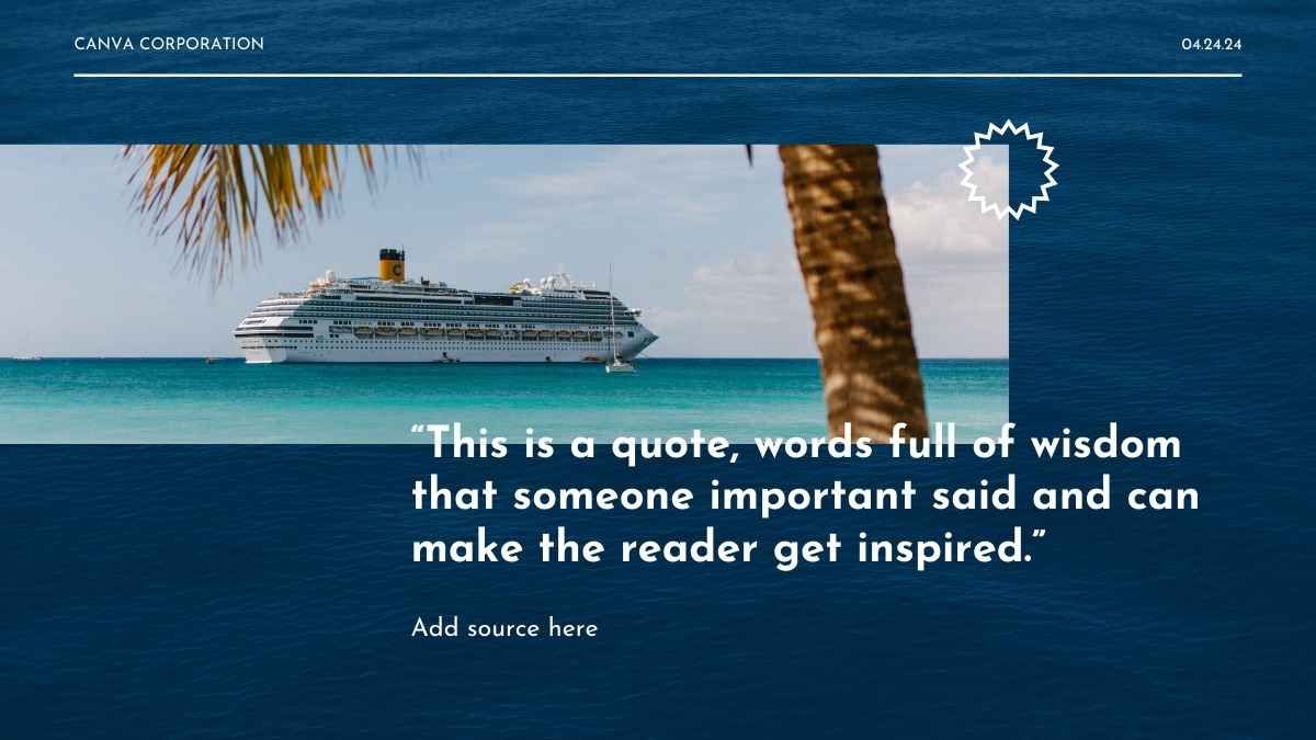 Simple Blue Cruise Ship Holidays Marketing Campaign - diapositiva 12