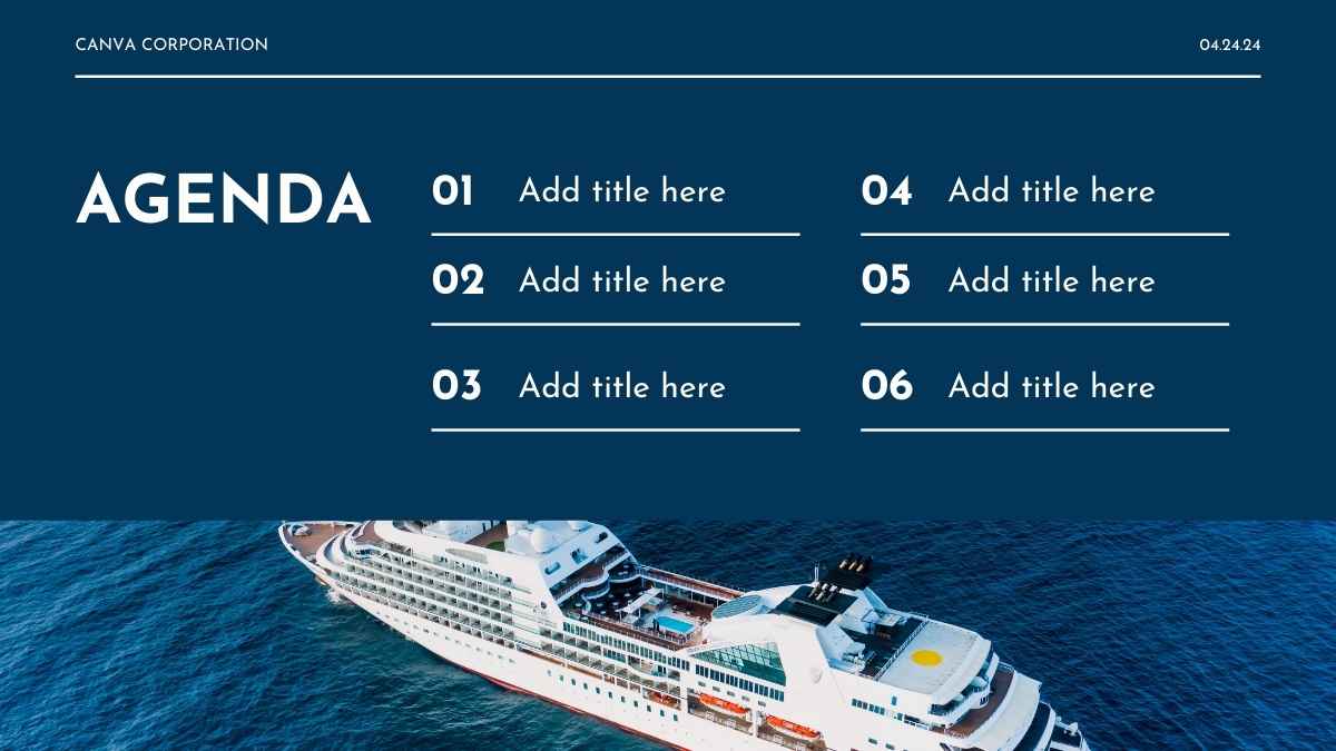 Simple Blue Cruise Ship Holidays Marketing Campaign - slide 2