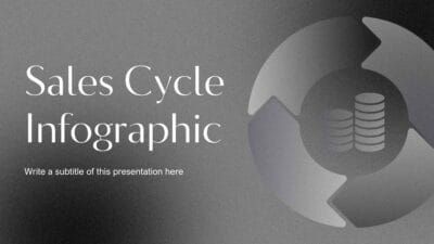 Slides Carnival Google Slides and PowerPoint Template Simple Dark Sales Cycle Infographic 1