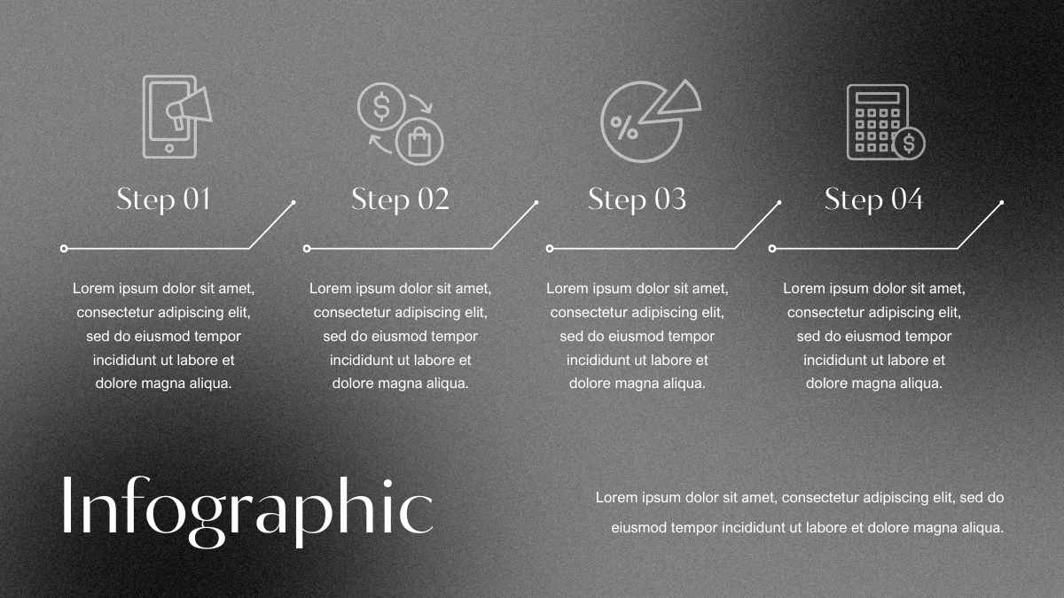 Simple Dark Sales Cycle Infographic - slide 9