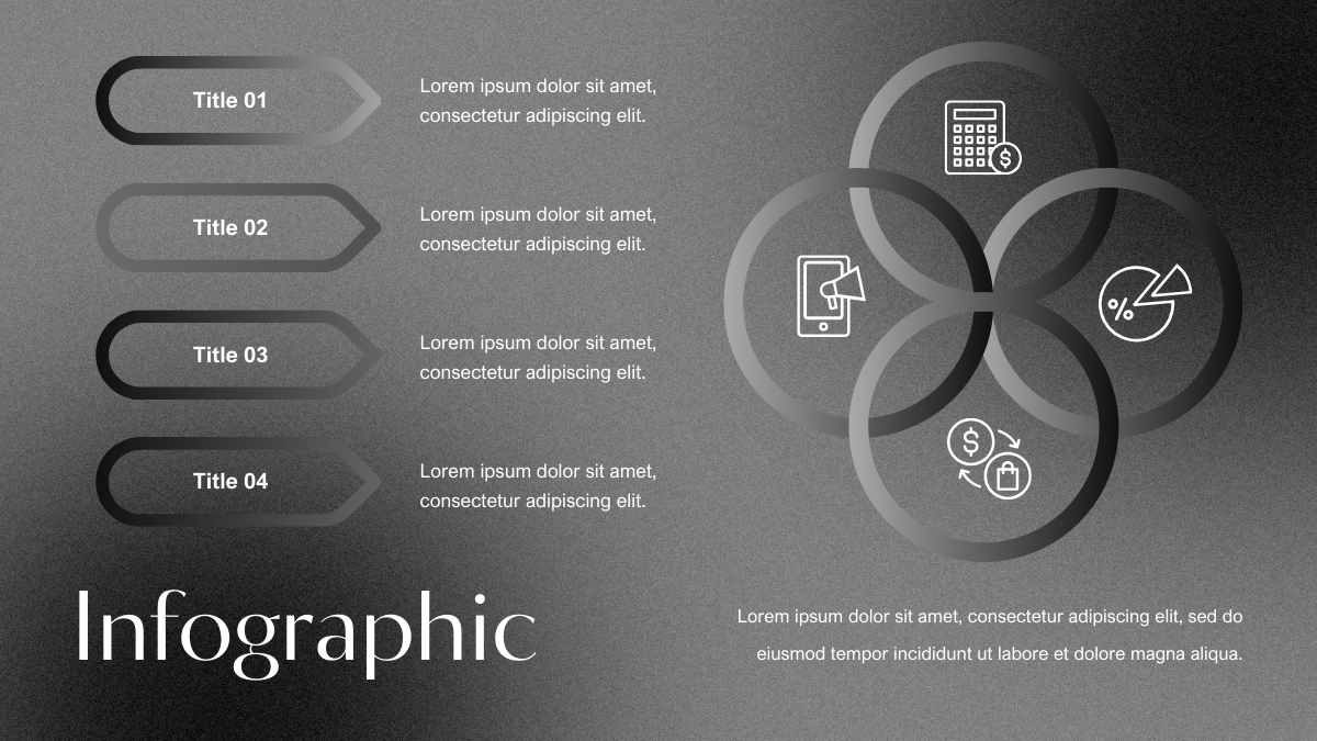 Simple Dark Sales Cycle Infographic - slide 3