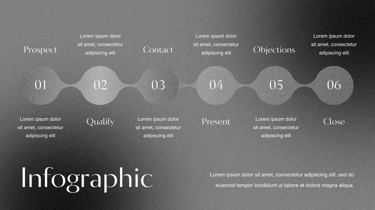 Simple Dark Sales Cycle Infographic - diapositiva 7