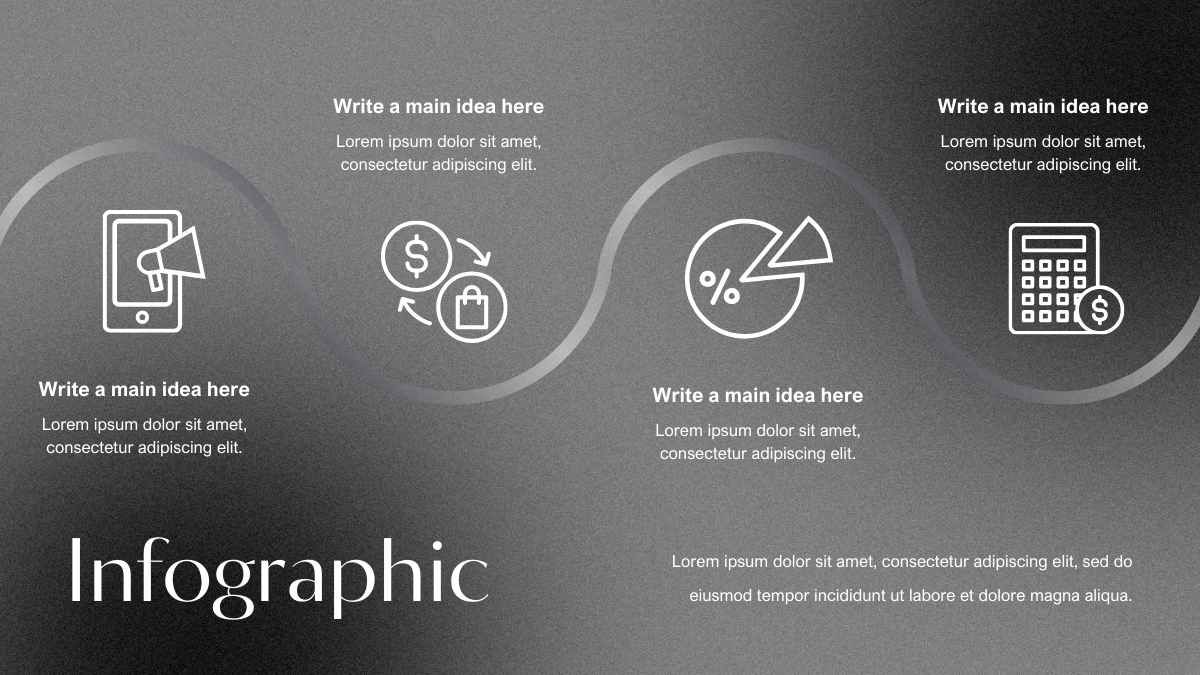 Simple Dark Sales Cycle Infographic - diapositiva 6