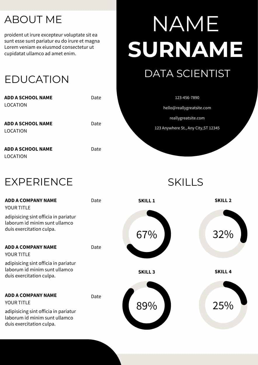 Simple Data Science Resume - slide 2