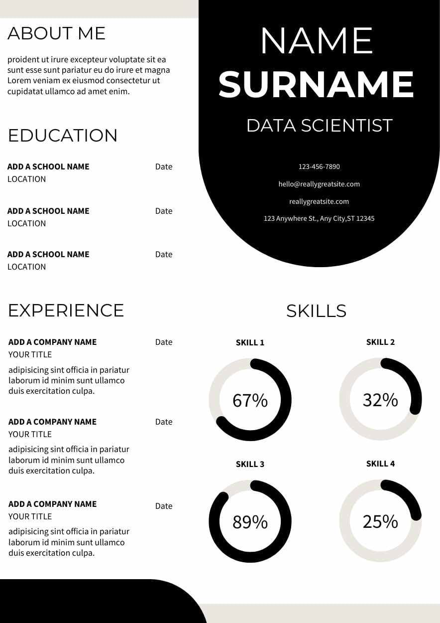 Simple Data Science Resume - slide 2