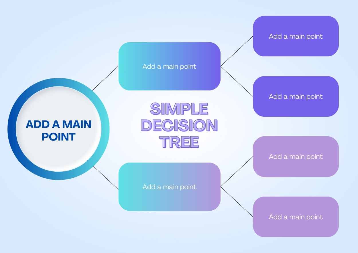 Simple Decision Tree Infographics - slide 1