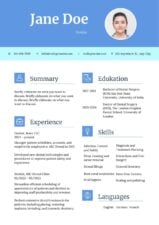 Simple Dentist CV Resume