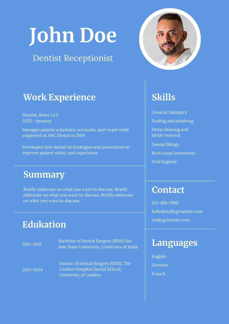 Simple Dentist CV Resume - diapositiva 6