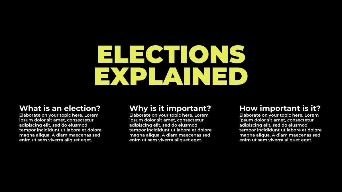 Simple Election Voting Guide Background Slides - slide 5