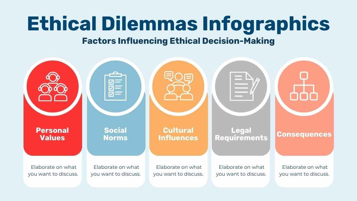 Simple Ethical Dilemmas Infographics - slide 1