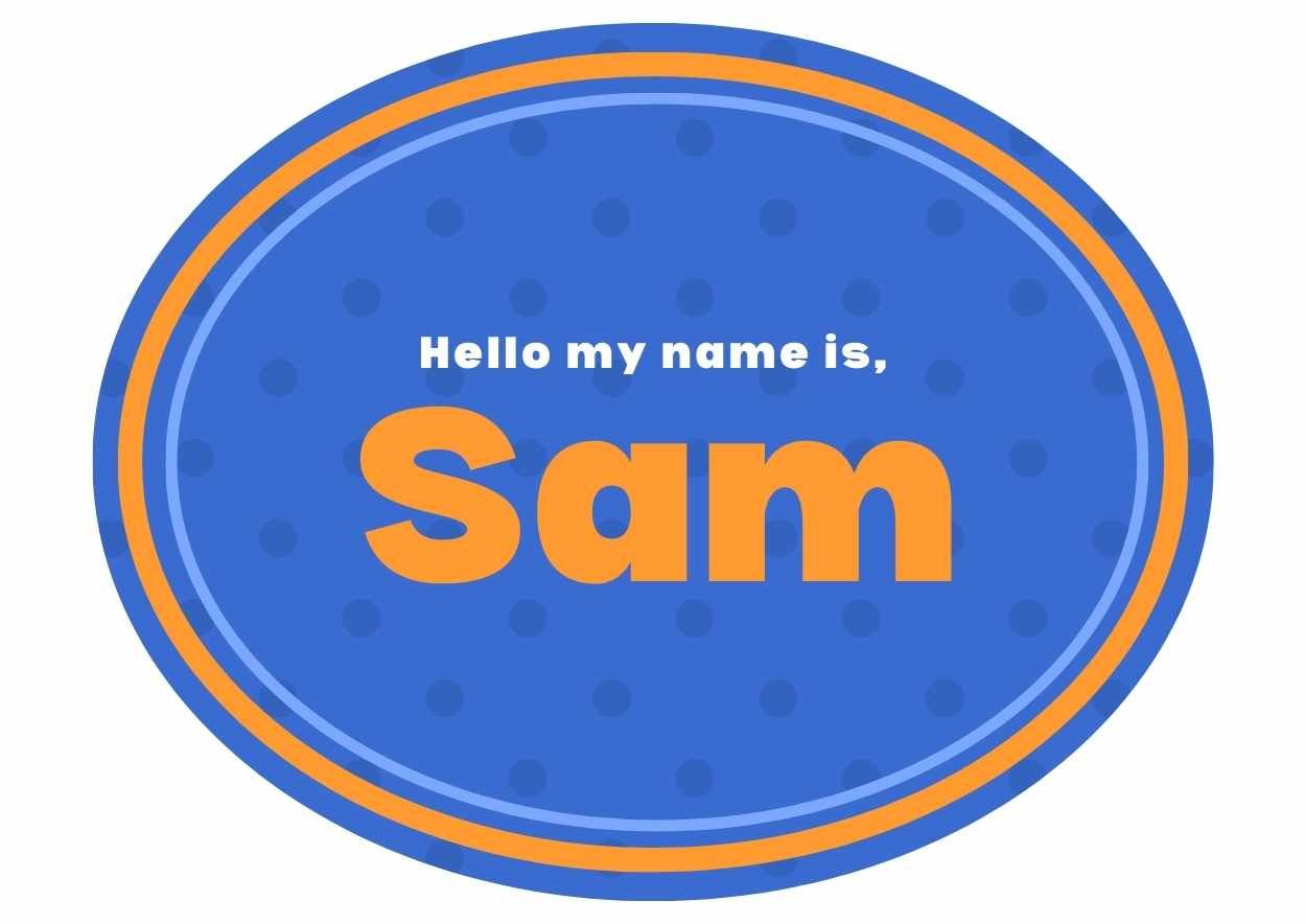 Simple Family Feud Name Tags for Teachers - slide 2