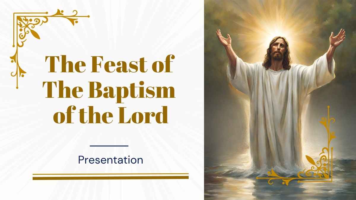 Simple Feast of The Baptism of the Lord Slides - slide 1