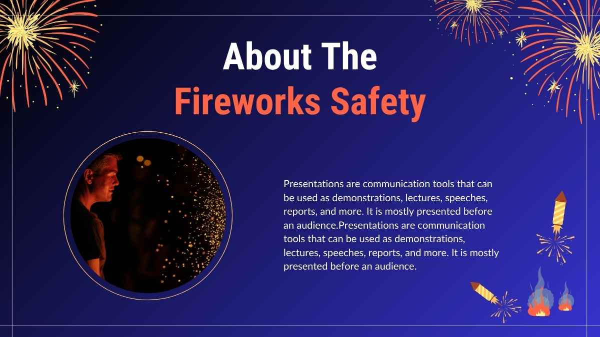 Simple Fireworks Safety Slides - slide 13