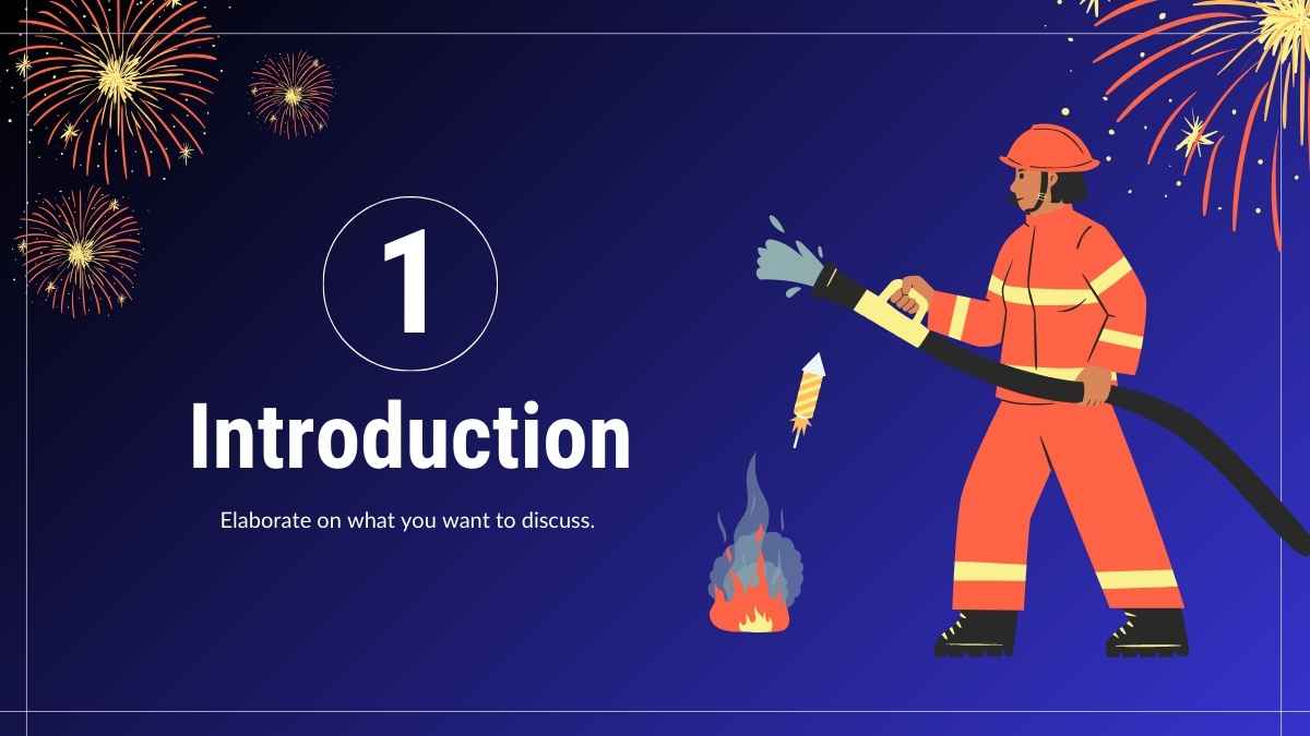 Simple Fireworks Safety Slides - slide 3